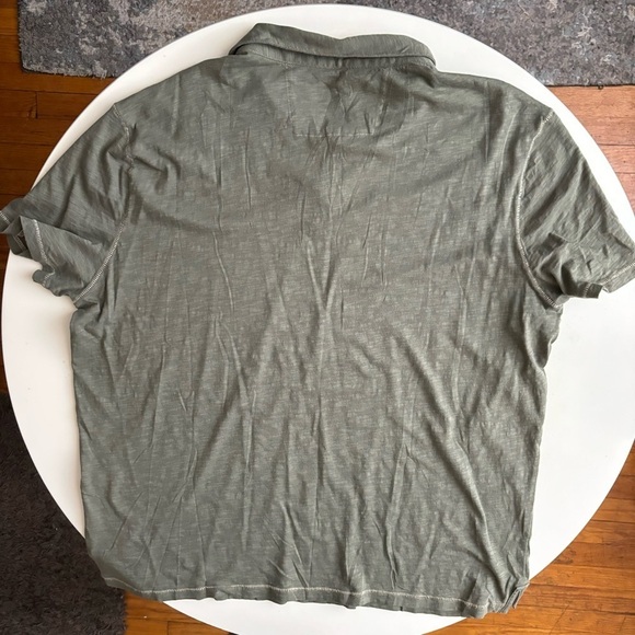 John Varvatos Peace Sign Polo Shirt Men's Size XL Green Lightweight cotton - Picture 7 of 7